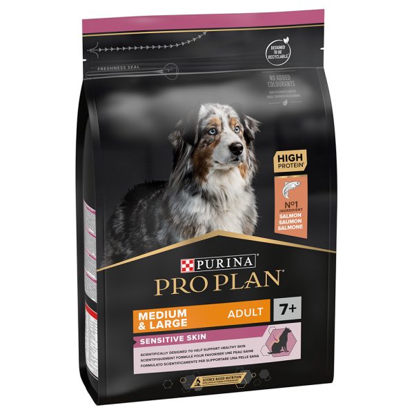 3kg Medium & Large Adult 7+ Sensitive Skin PURINA Pro Plan Koiranruoka