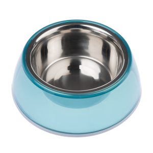 TIAKI -liukumaton ruokakuppi läpinäkyvä sininen 400ml Ø16cm