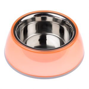 TIAKI -liukumaton ruokakuppi läpinäkyvä oranssi 400ml Ø16cm