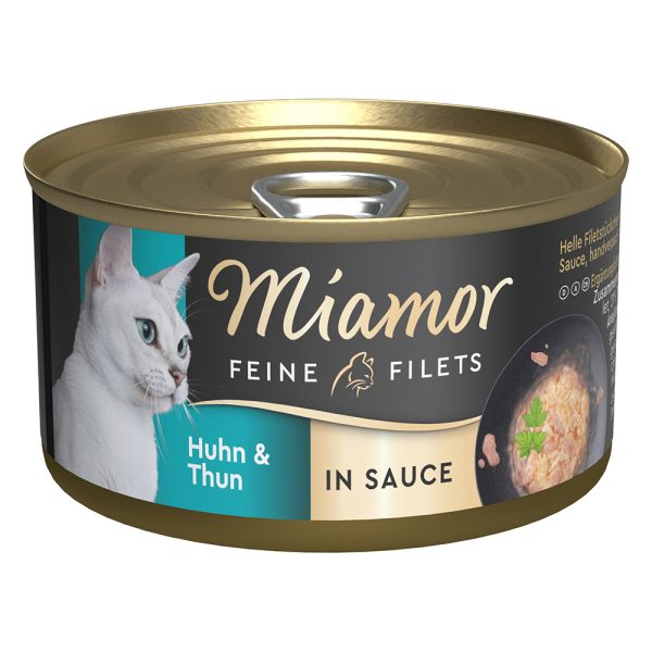 24 x 85 g Kana & tonnikala Miamor Feine Filets in Sauce kissalle
