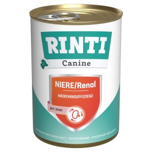 12x400g RINTI Canine Renal Beef koiran märkäruoka