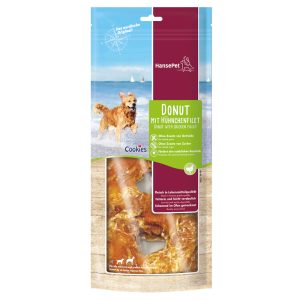 220g Cookies Donut kana 2 kpl Hansepet koiran herkku