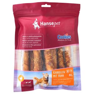 2x450g pururullat kanafilee XL Hansepet koiran herkku