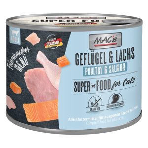 6x200g Cat Gourmet siipikarja & lohi MAC's