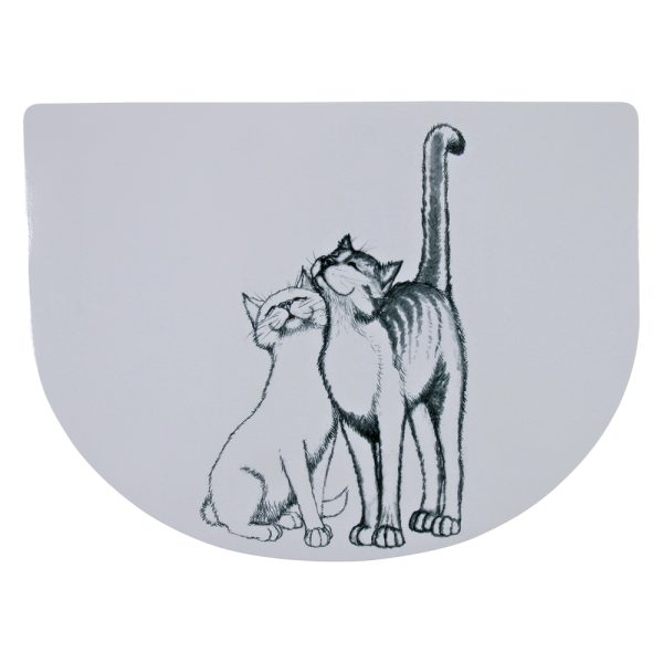 Kaksi kissaa ruoka-alusta 40 x 30 cm Trixie