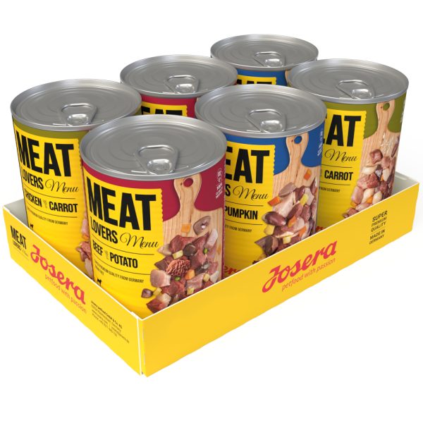 Josera Meatlovers Menü 6 x 400 g - lajitelma