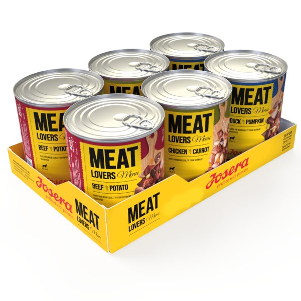 Josera Meatlovers Menü 6 x 800 g - lajitelma (3 makua)