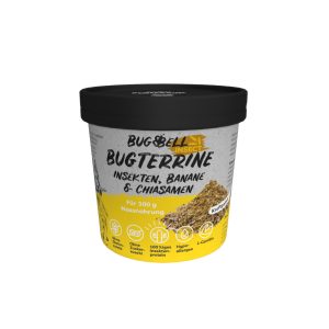 100g BugBell BugTerrine aikuisten hyönteiset, banaani ja chia-siemenet koiranruoka märkä koiranruoka