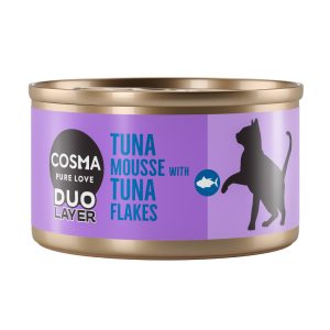 6x70g DUO Layer tonnikalamousse tonnikalapalojen kera Cosma