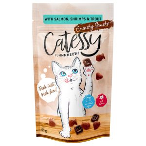 5x65g rapeat välipalat lohi, katkaravut & taimen Catessy kissanherkku
