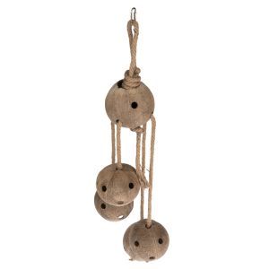 TIAKI Swing & Forage -kookospähkinälelu n. P 84 x Ø 21 cm linnuille