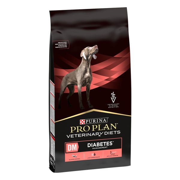 2x12kg Pro Plan Veterinary Diets DM Diabetes Purina koiran kuivaruoka