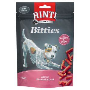 100g Bitties, kana, porkkana & pinaatti (ei sis. herkkupussia) RINTI