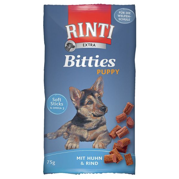 12x75g Extra Bitties Puppy kanaherkut (kana & nauta) RINTI koiralle