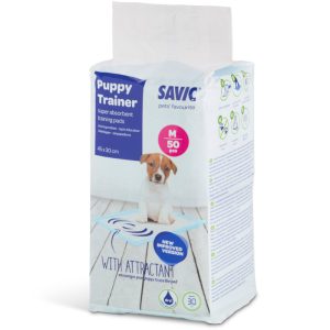 Puppy Trainer Pads keskikoko: P 45 x L 30 cm, 50 kpl Savic koiralle