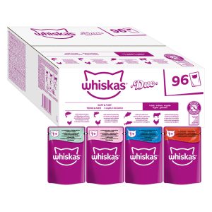 96x85g DUO Surf & Turf in Jelly Whiskas-kissanruoka