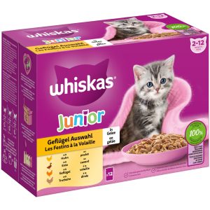 12x85g siipikarjavalikoima hyytelössä Whiskas-kissanruoka