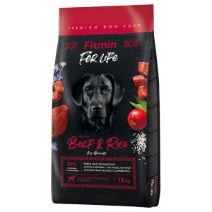 12kg Dog For Life naudanliha ja riisi Fitmin koiranruoka