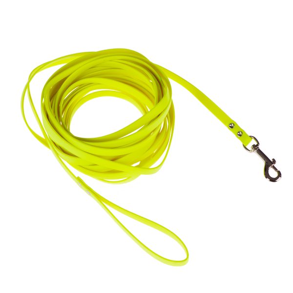 Biothane koulutusliina neonkeltainen hihna 10m/13mm Heim koiralle