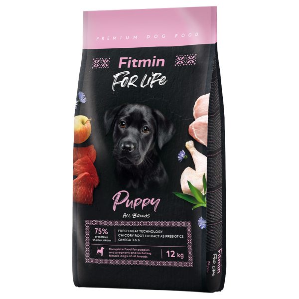 12kg, Fitmin Dog For Life Puppy Puppy All Breeds, koiran kuivamuonaa