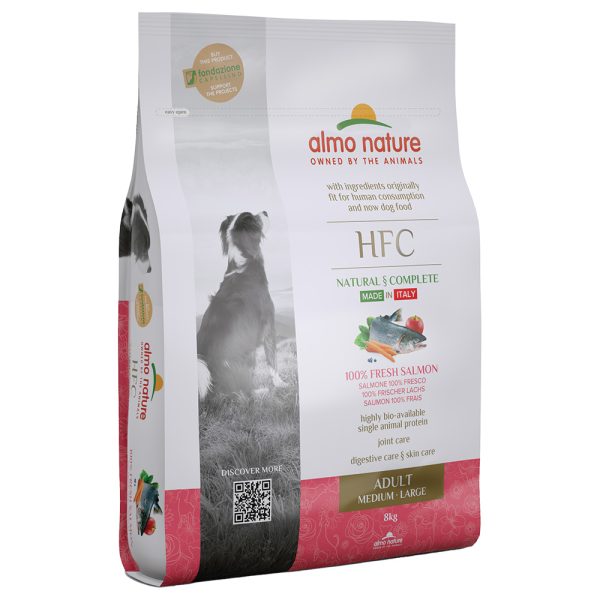 2x8kg Adult M-L HFC lohi Almo Nature koiran kuivaruoka