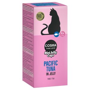6x25g Mini Jelly Cups Tyynenmeren tonnikala Cosma kissanherkku