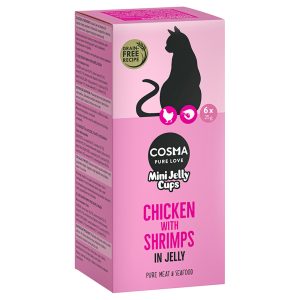 6x25g Mini Jelly Cups kana & katkarapu Cosma kissanherkku