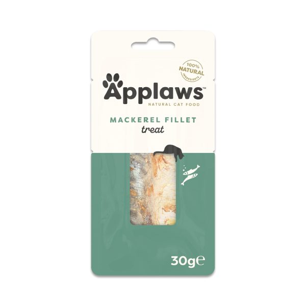 - 6x30g Applaws Cat Mackerel Loin