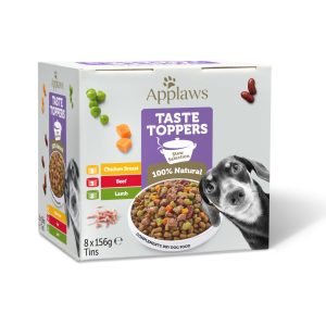 8x156g pata kokeilupakkaus Applaws Taste Toppers koiralle