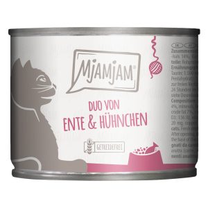 6x 200g MjAMjAM Duo tender ankkaa & kanaa porkkanalla märkäruokaa kissoille