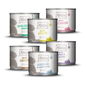 6x 200g Mixpack MjAMjAM Mix 2 (6 eri lajiketta) märkäruokaa kissoille