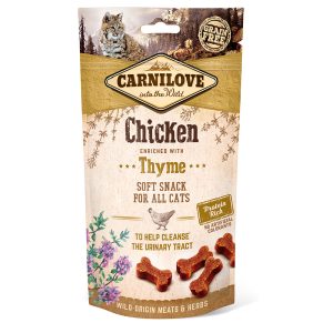 2x 50g Carnilove Cat Semi-Moist Cat Snacks Kana timjamin kanssa