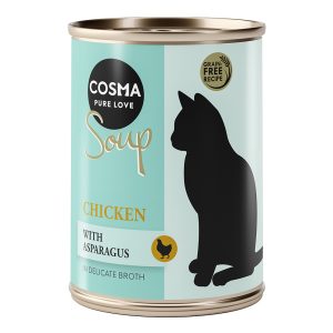 6x 100g Cosma Soup kananrinta ja parsa märkäruoka kissoille