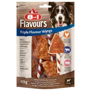 6kpl Triple Flavour Wings -purutikut 8in1 koiranherkku