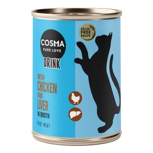 6x100g Drink kana & kananmaksa Cosma kissan märkäruoka