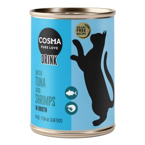 12x100g Drinks tonnikala & katkarapu Cosma kissan märkäruoka