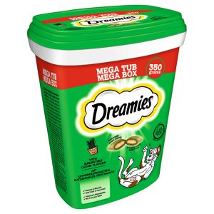 2x350g Mega Tub kissanminttu Dreamies-kissanherkut