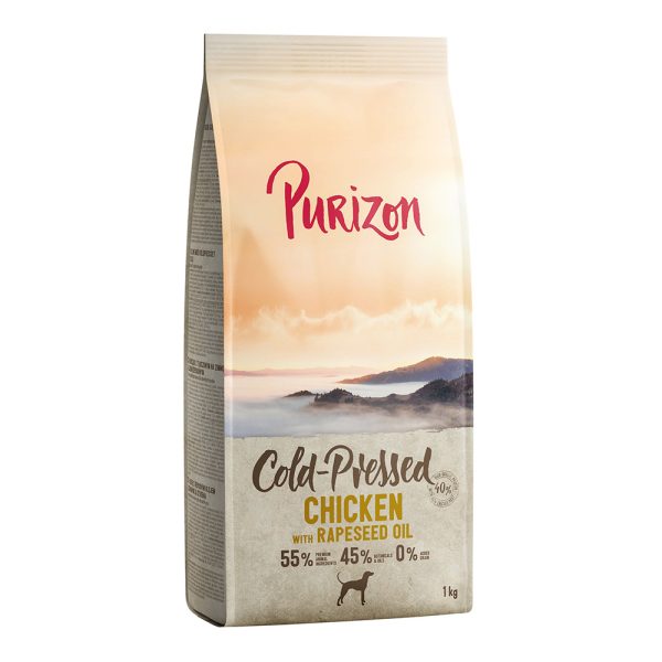 1kg kylmäpuristettu kana & rapsiöljy Purizon koiran kuivaruoka