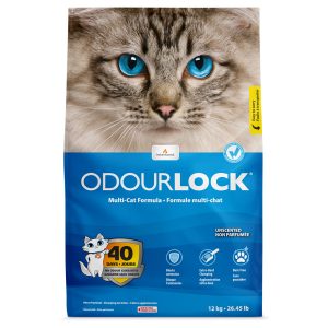 12kg ODOURLOCK Hajusteeton kissan kuivike