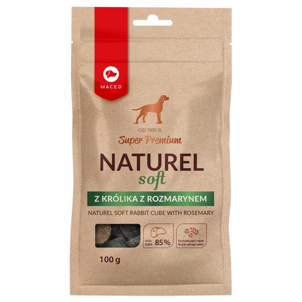100g Maced Super Premium Naturel pehmeä kanikuutio rosmariinilla Koiran välipalat 100g Maced Super Premium Naturel pehmeä kanikuutio rosmariinilla Koiran välipalat