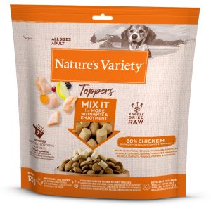 120g pakastekuivattu täydennys kana Nature's Variety koiran herkku