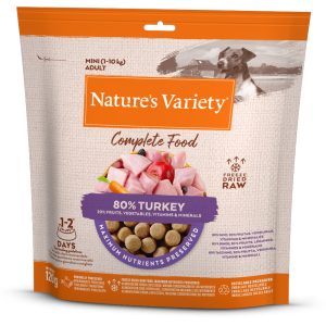 120g Mini pakastekuivattu kalkkuna Nature's Variety koiran täysravinto