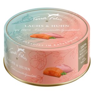12x 80g Terra Felis Lohi & Kana märkä kissanruoka