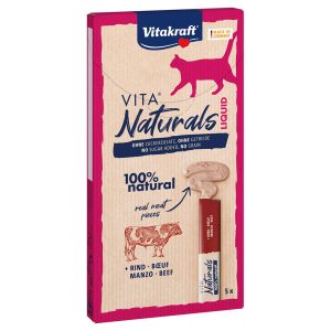 10x15g Vita Naturals Liquid-Snack nauta Vitakraft kissanherkku