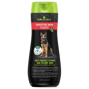 2x 473ml FURminator Sensitive Skin Ultra Premium-Shampoo koirille