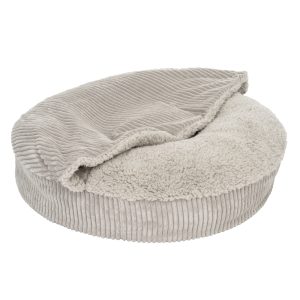 Flocke-koiranpeti varapäällinen Ø 125 cm vaaleanharmaa