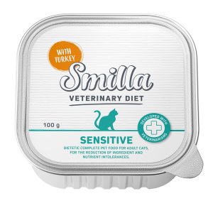 8x100g Veterinary Diet Sensitive kalkkuna Smilla kissan märkäruoka
