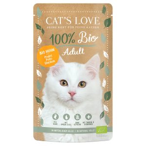 12x100g Luomu luomukana Cat's Love kissan märkäruoka