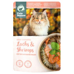 12x80g Cat Lohi & katkaravut Pure Nature kissan märkäruoka