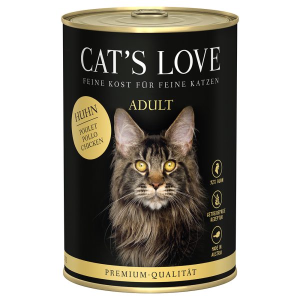 12x400g kana Cat's Love kissan märkäruoka
